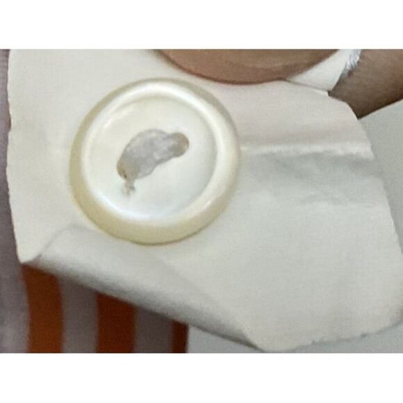 Vineyard Vines Men's XL Orange & White Striped Polo Shirt, style 6K1381 - Picture 8 of 11